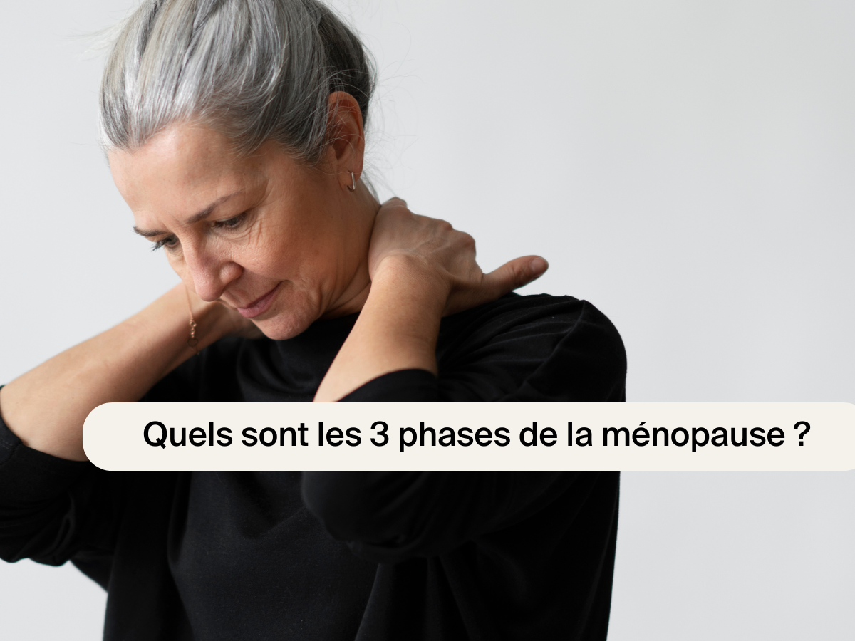 Quels sont les 3 phases de la ménopause ?