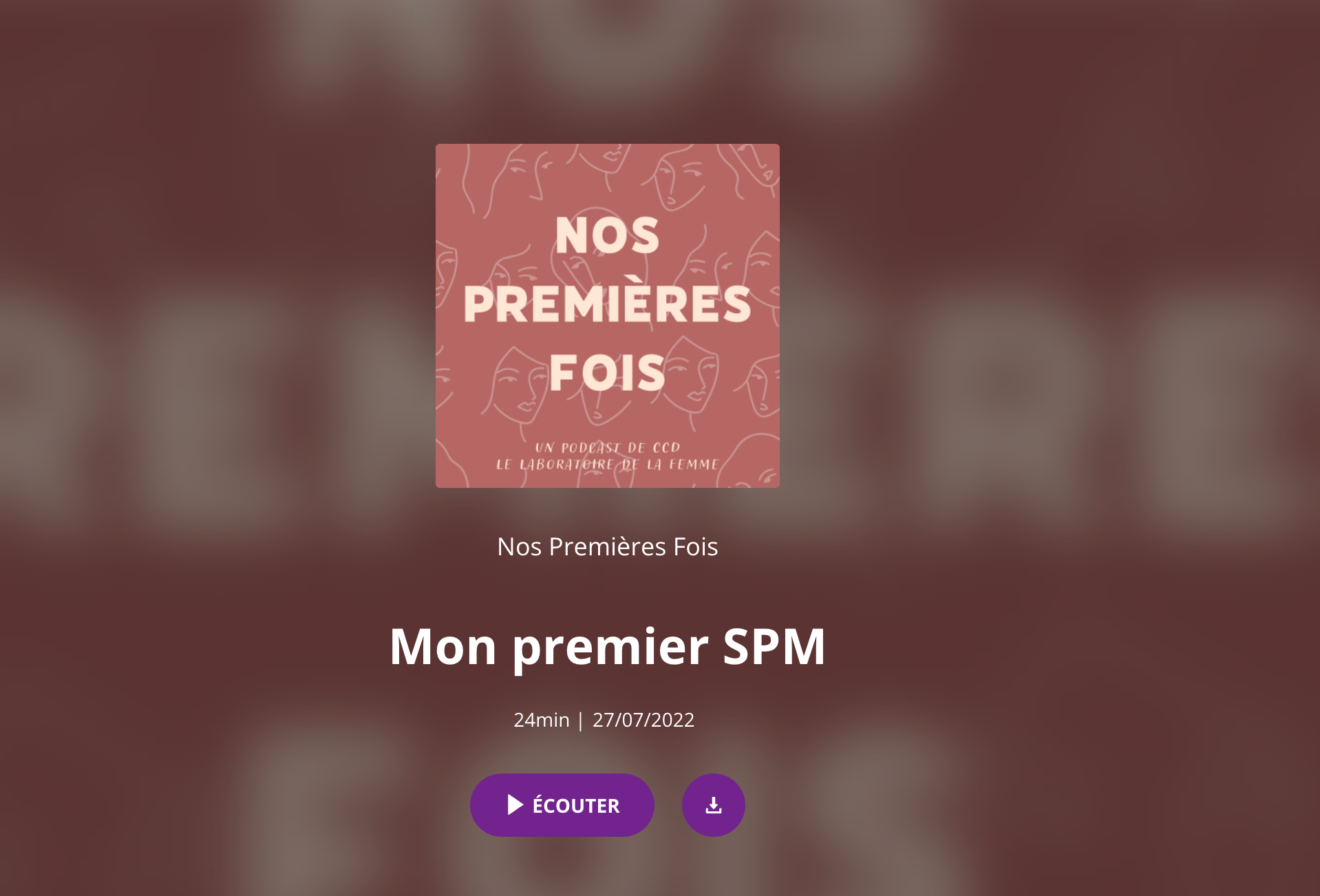 Podcast : Mes premiers signes du syndrome prémenstruel SPM