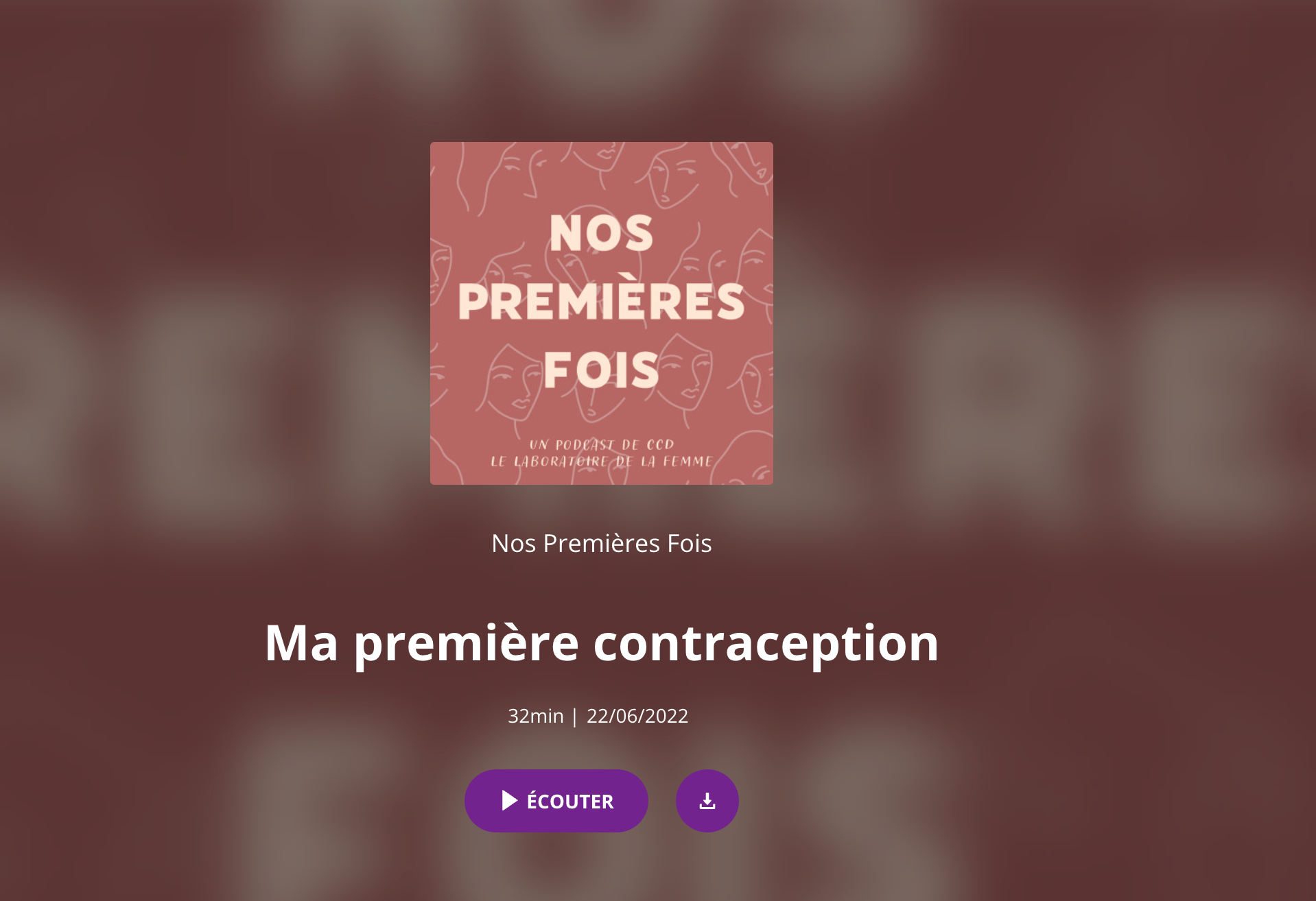Podcast : ma première contraception