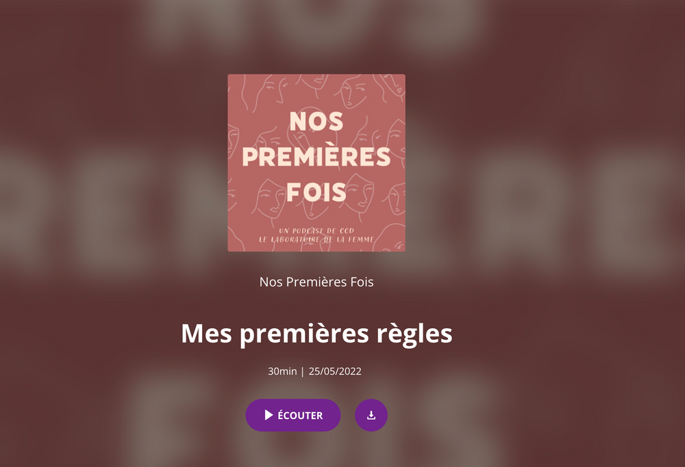Podcast : Mes premières règles