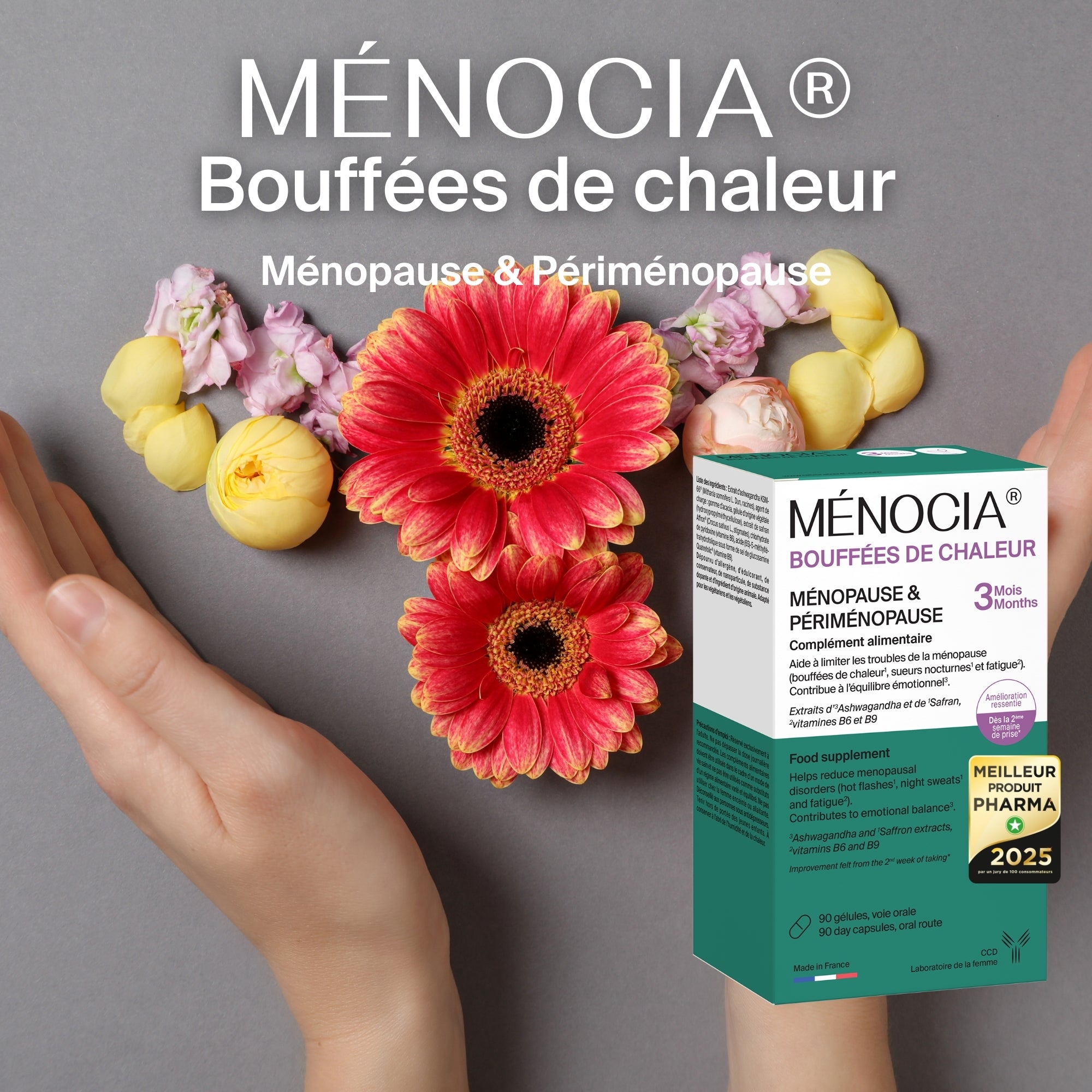 Ménocia Bouffées de chaleur - Cure 3 mois