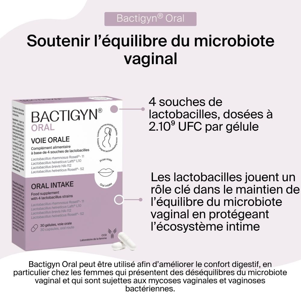 Bactigyn Oral 3 mois + 1 OFFERT