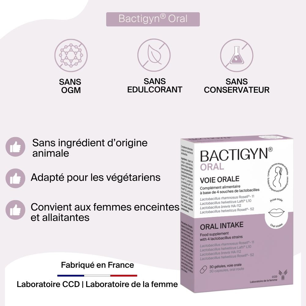 Bactigyn Oral 3 mois + 1 OFFERT