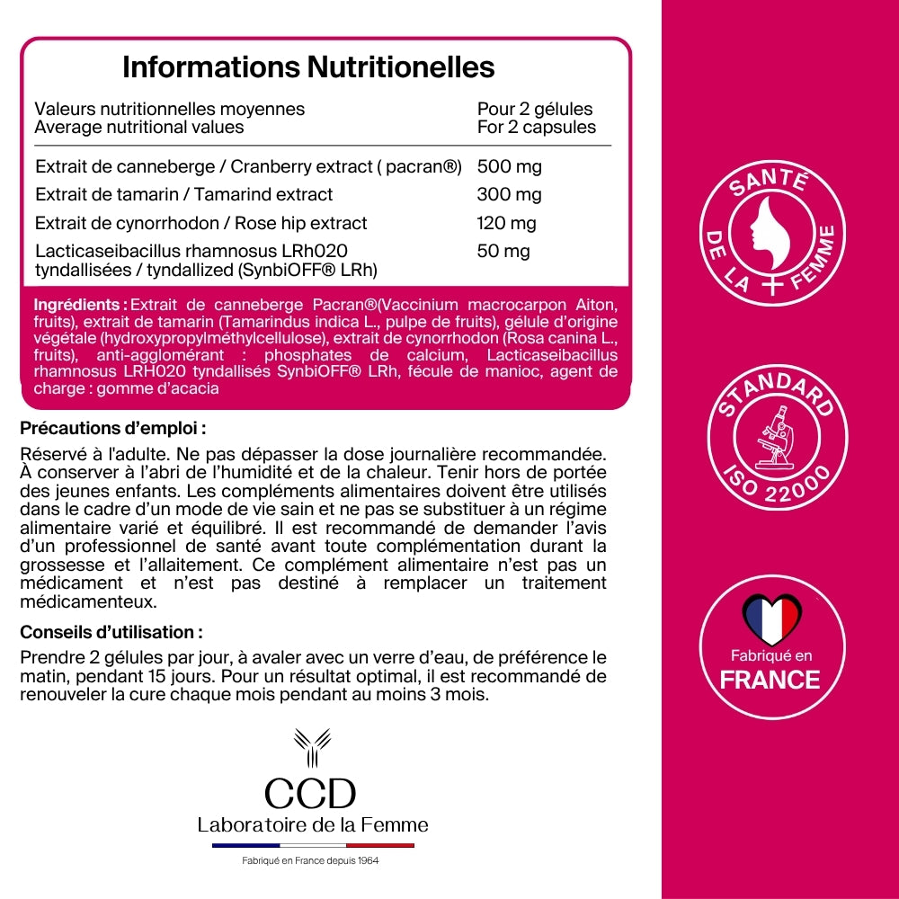 Gyndelta Microbiota - Équilibre Urinaire et Digestif - 30 gélules