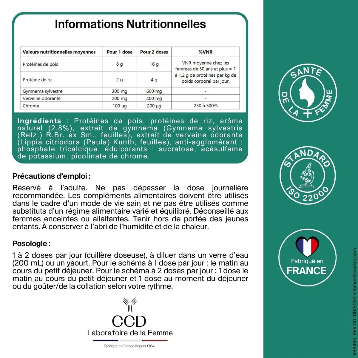 Ménocia Métabolisme - Contrôle du poids et Masse musculaire