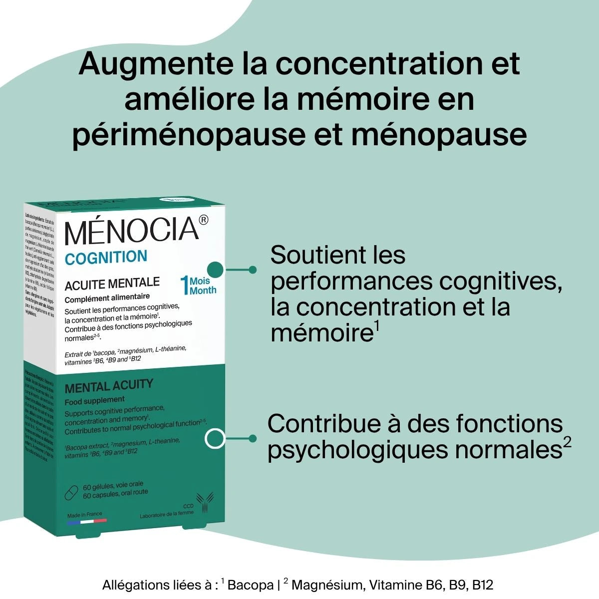 Ménocia Cognition - Acuité mentale et Fonctions cognitives