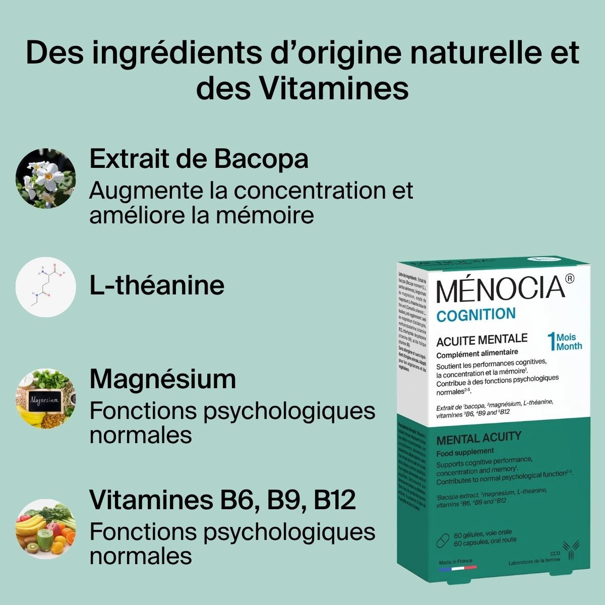 Ménocia Cognition - Acuité mentale et Fonctions cognitives