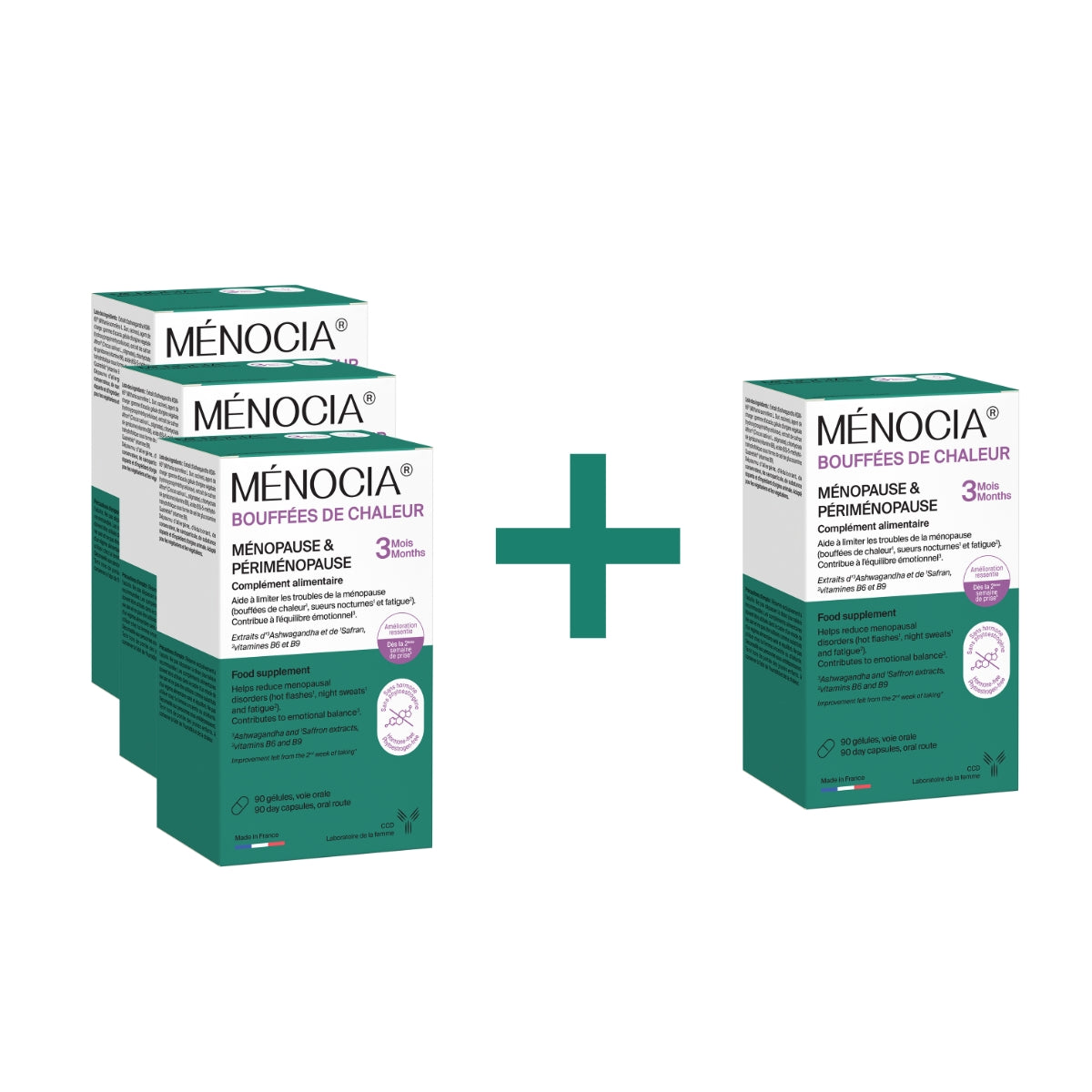 Ménocia Bouffées de chaleur - 3+1 offert