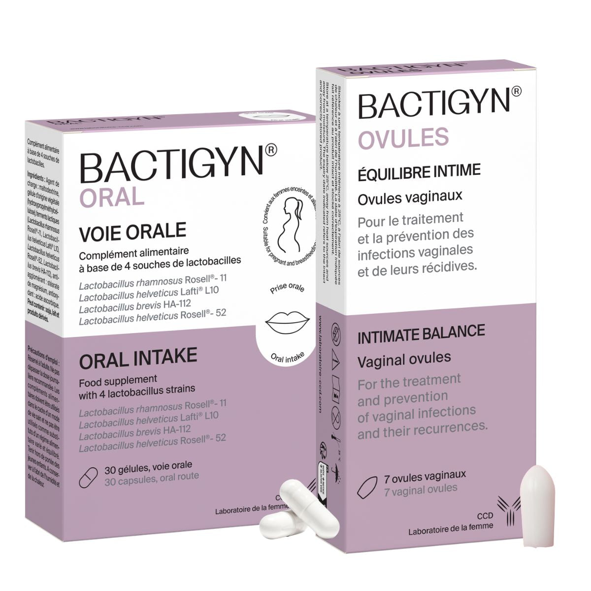 Bactigyn Duo Intime - Ovules vaginaux + Oral pour l’équilibre du microbiote vaginal