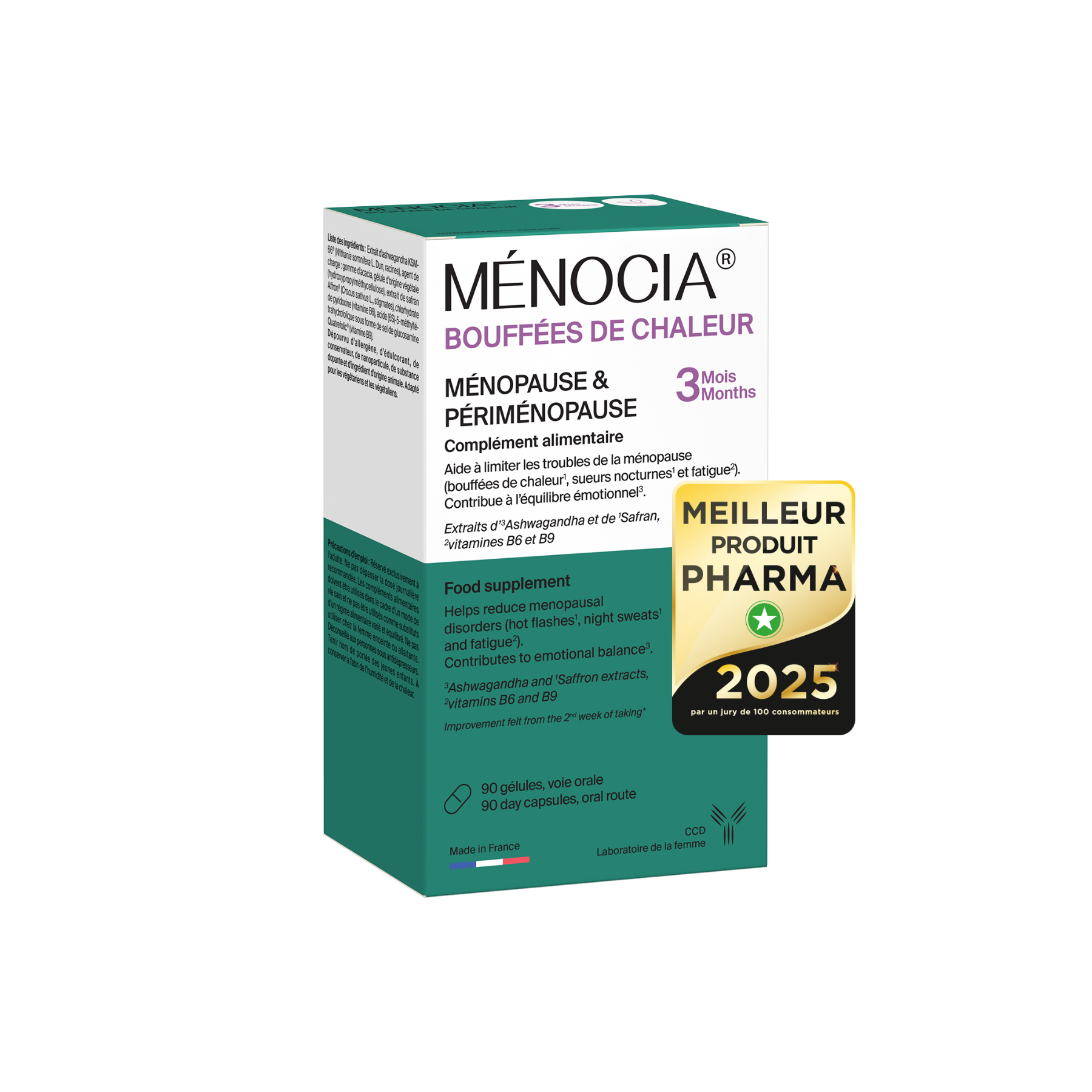 Ménocia Bouffées de chaleur - Cure 3 mois