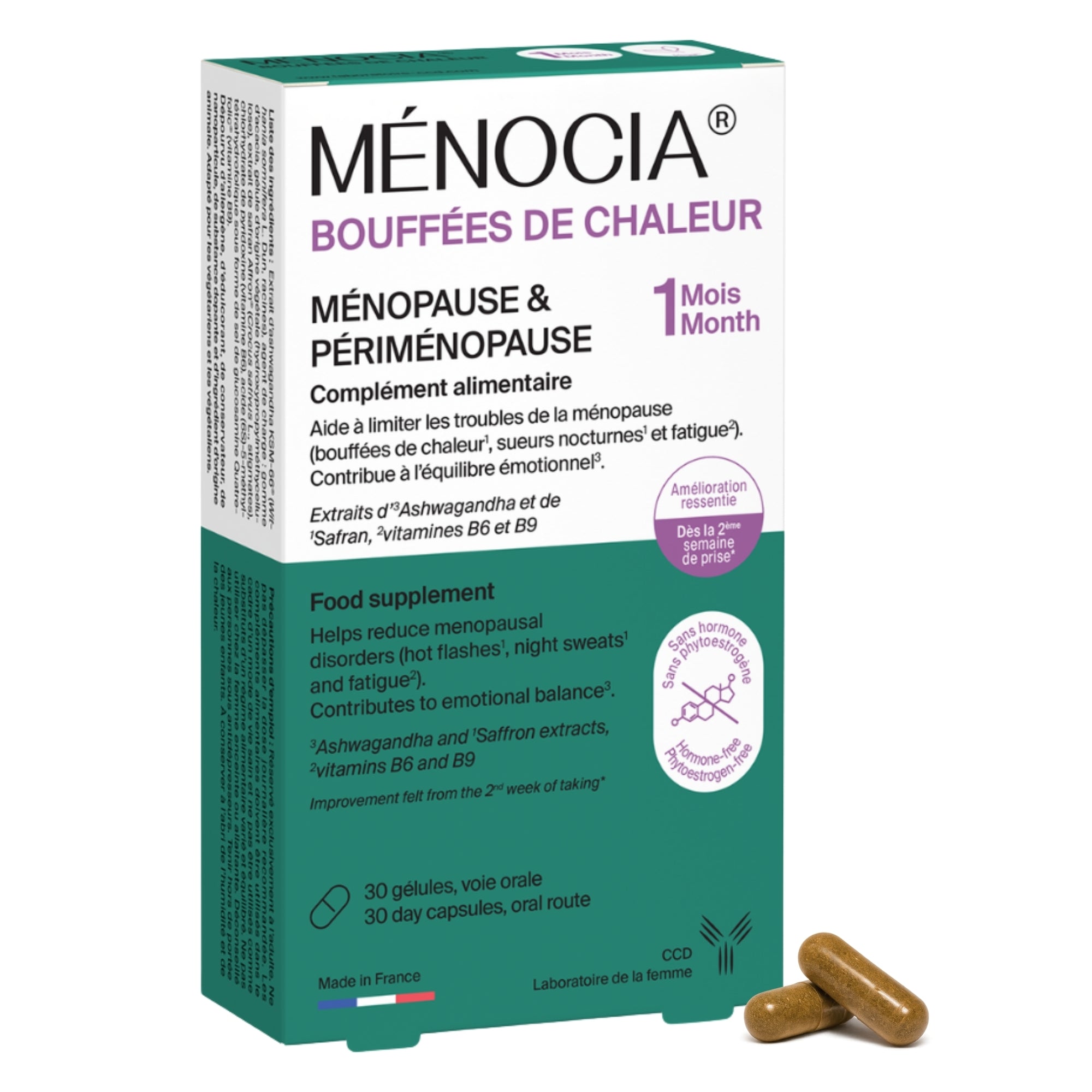 Ménocia Bouffées de chaleur - Cure 1 mois