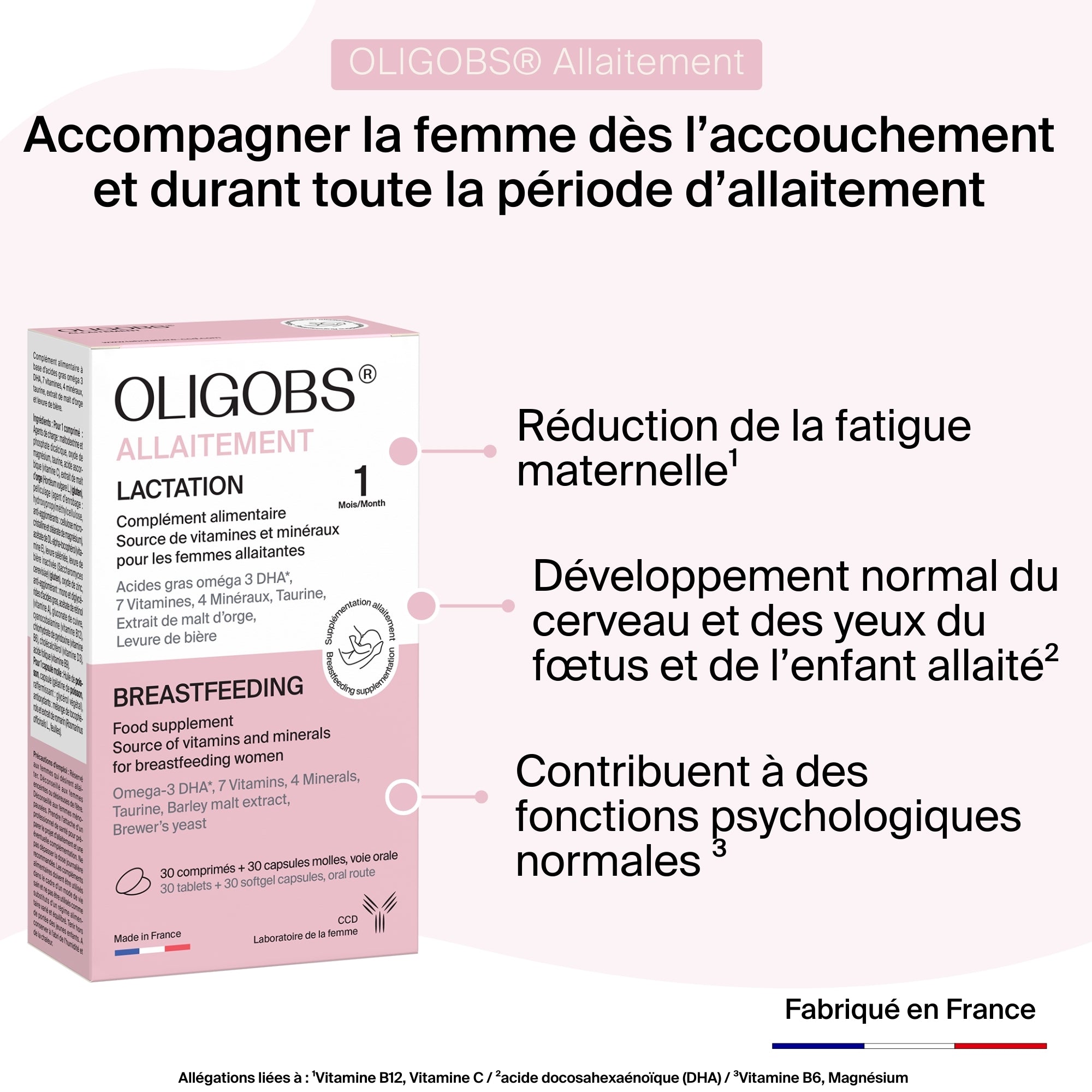 Oligobs Allaitement 3 mois + 1 OFFERT