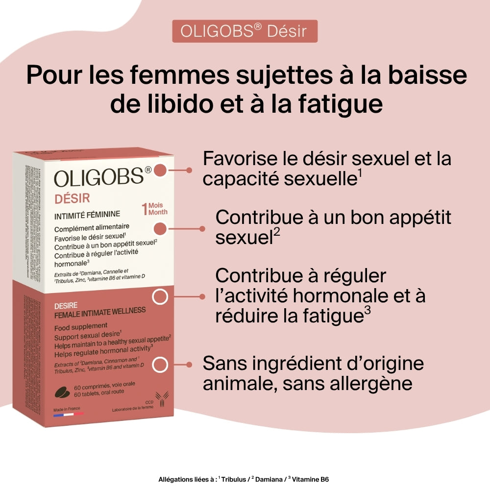 Oligobs Désir - Intimité Féminine - 60 comprimés