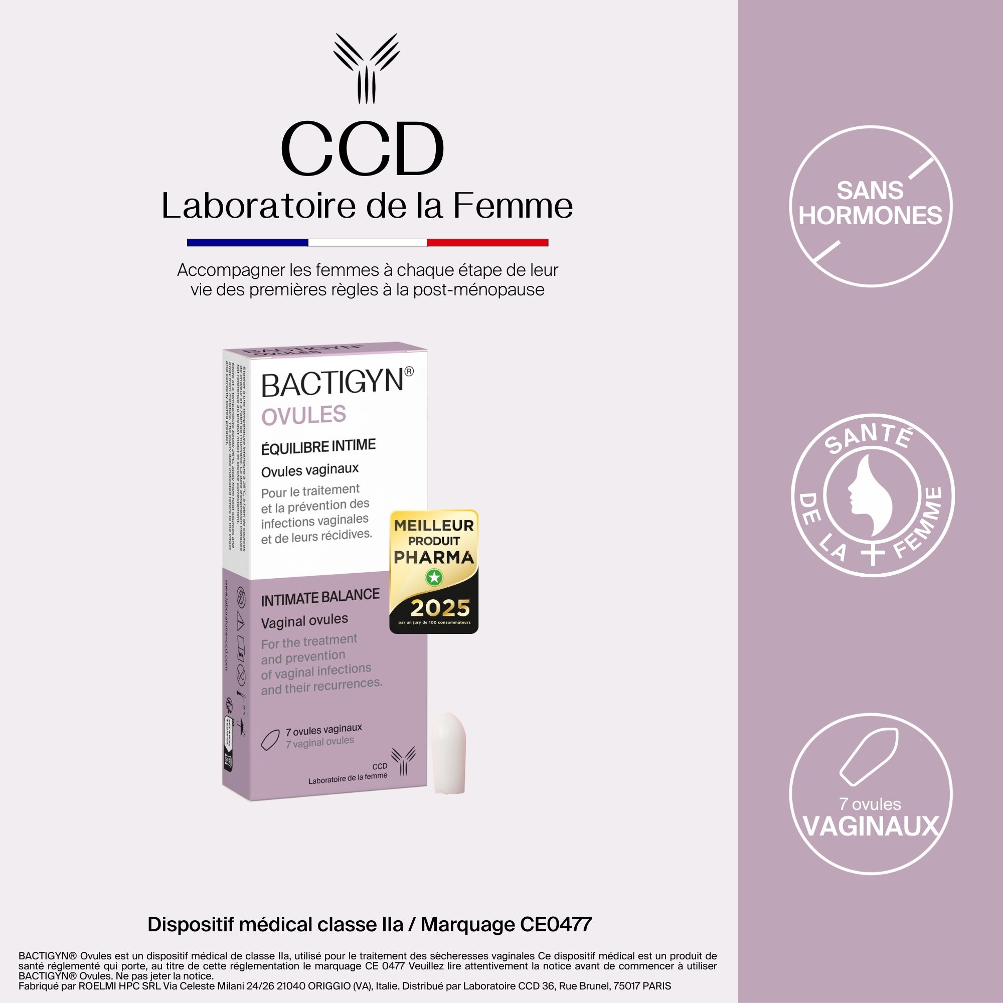 Bactigyn Ovules vaginaux postbiotiques