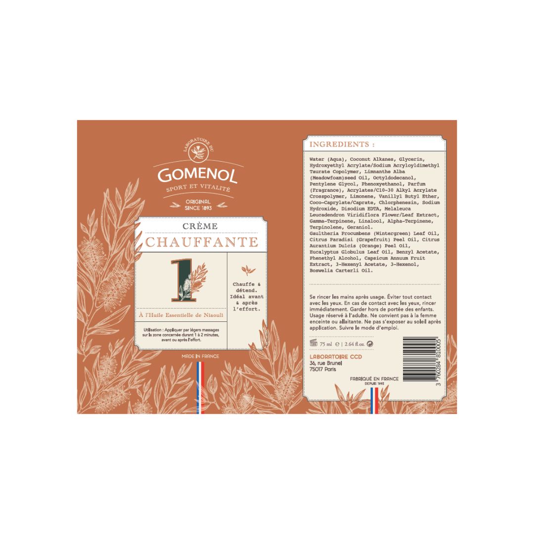 Crème chauffante aux huiles essentielles