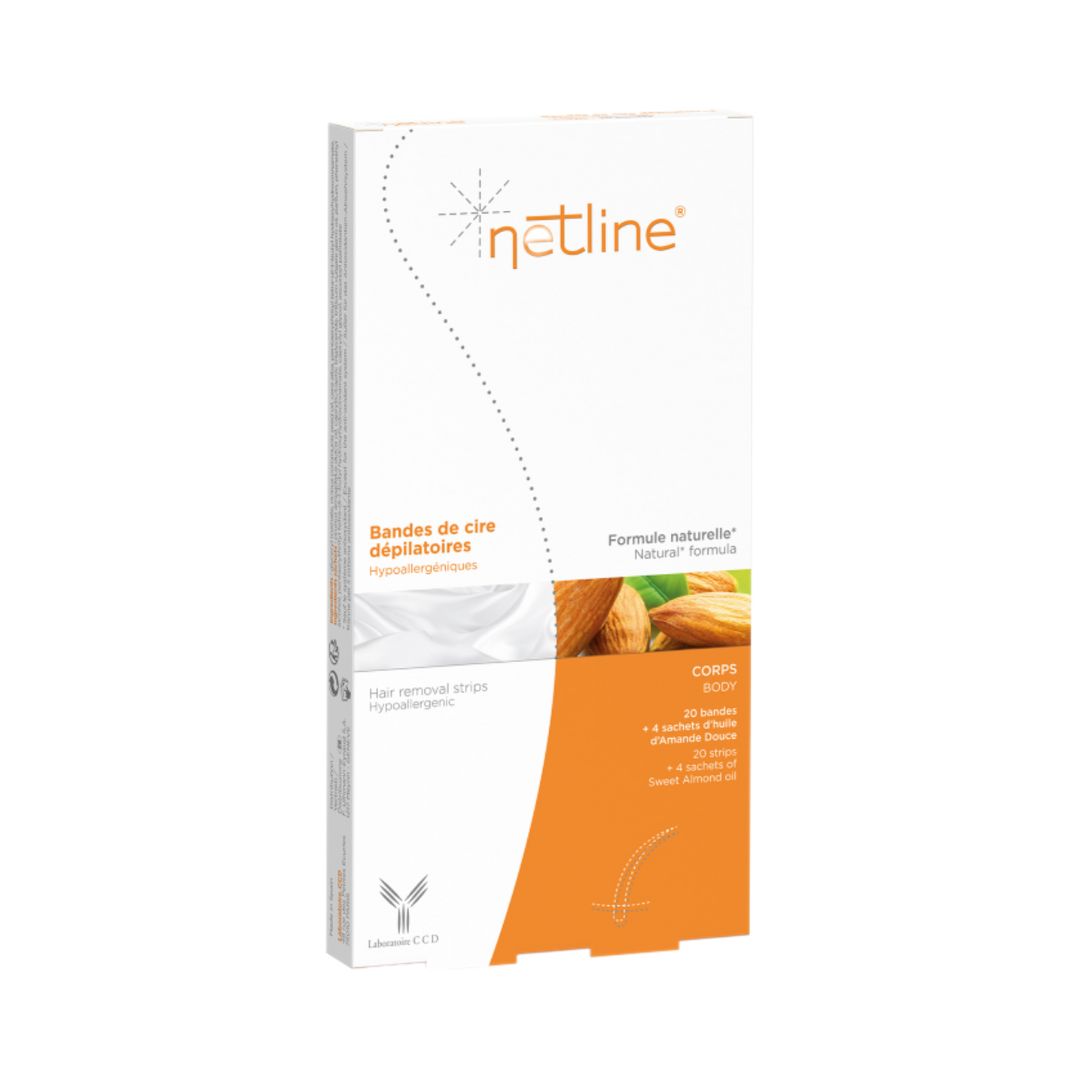 Bandes de cire hypoallergéniques corps